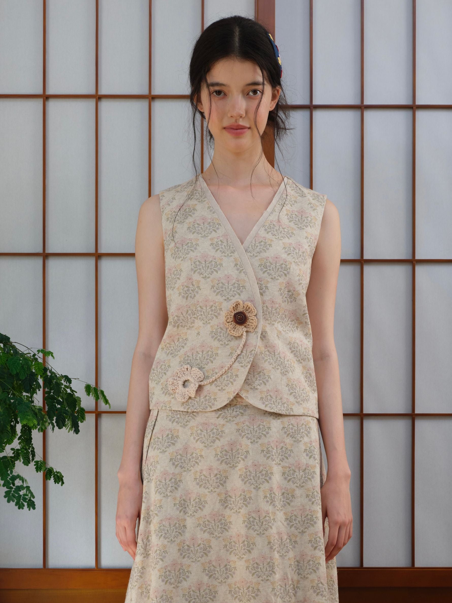 Flower Pattern Vest