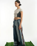 Patched Denim Trousers