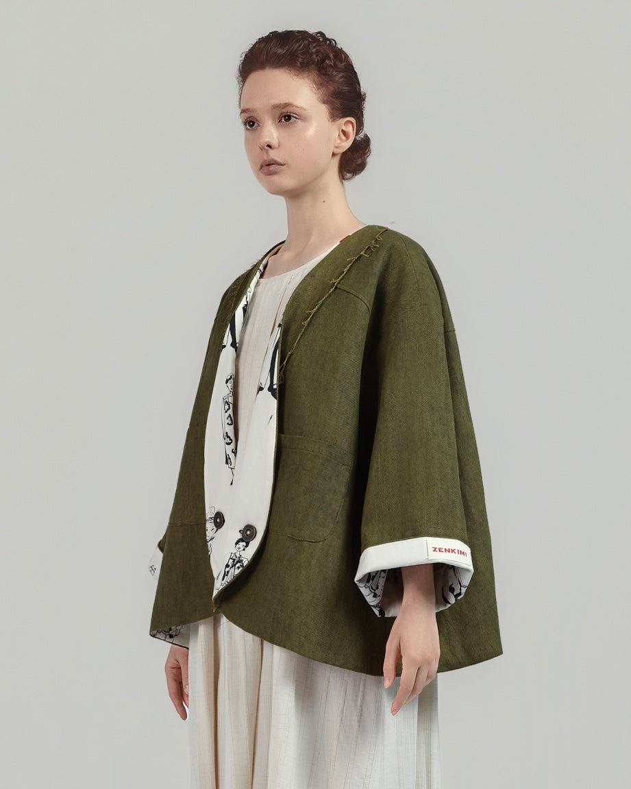 Natural Plant-dyed Oversized Jacket