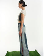 Patched Denim Trousers