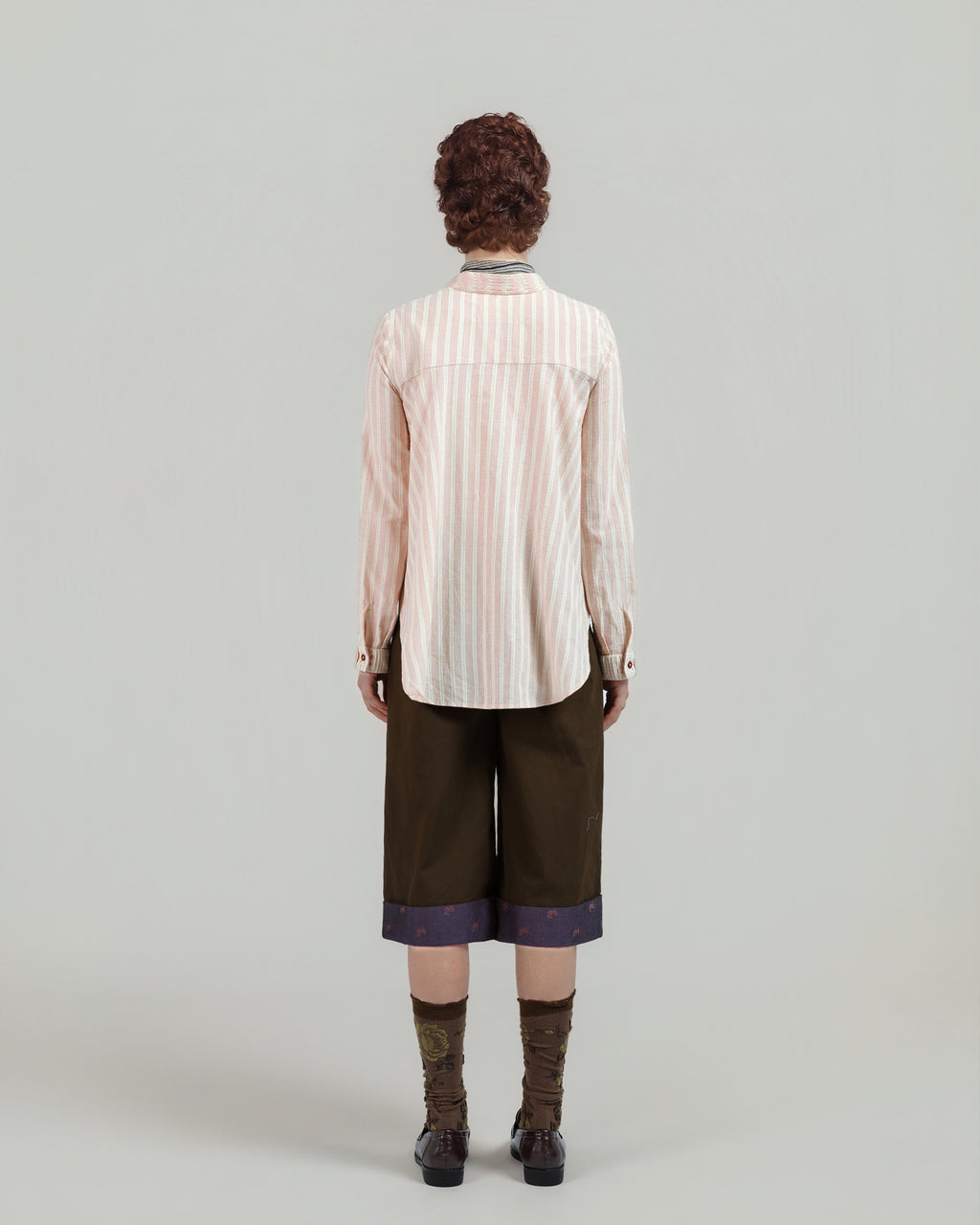 Striped Cropped Trousers