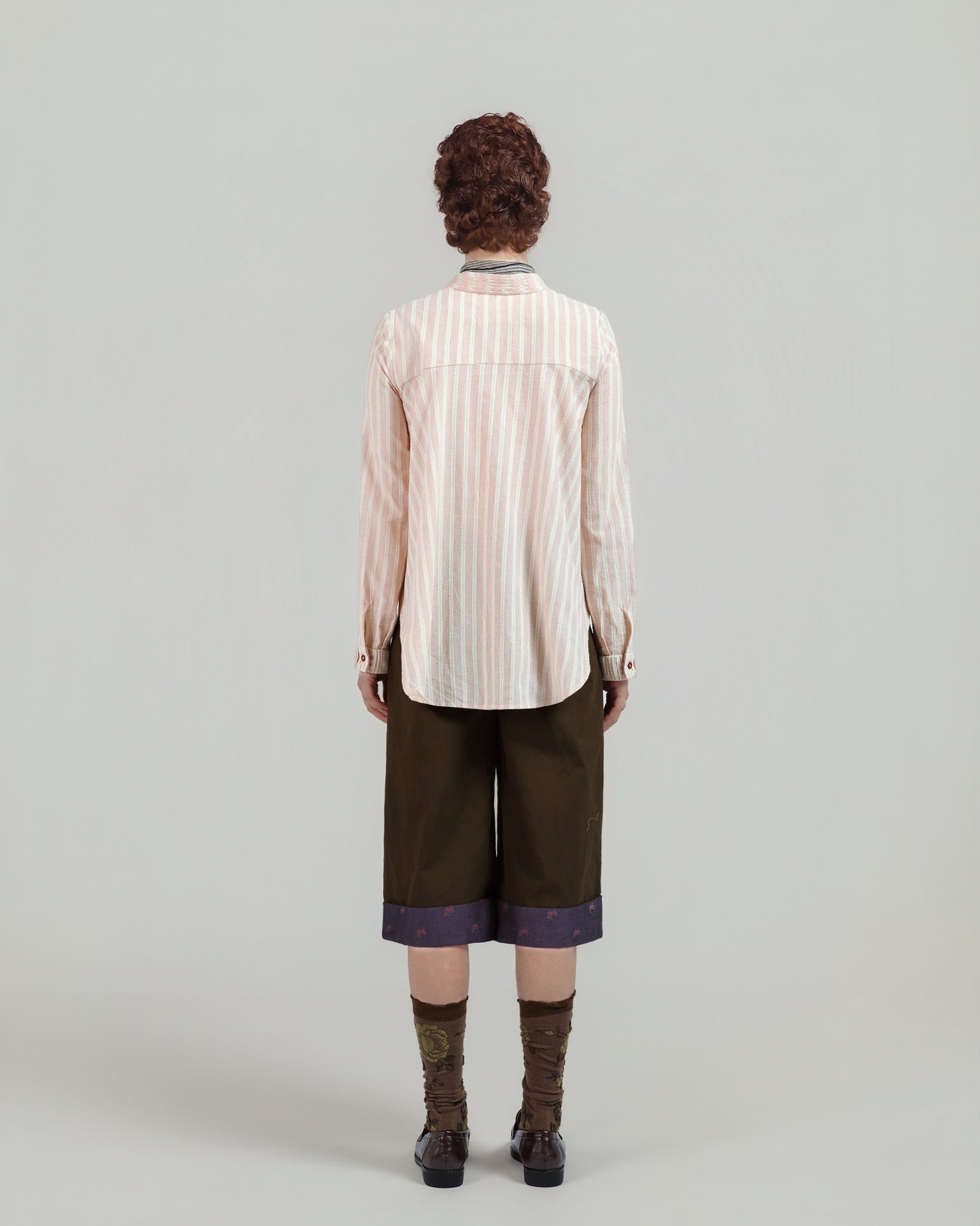 Striped Cropped Trousers