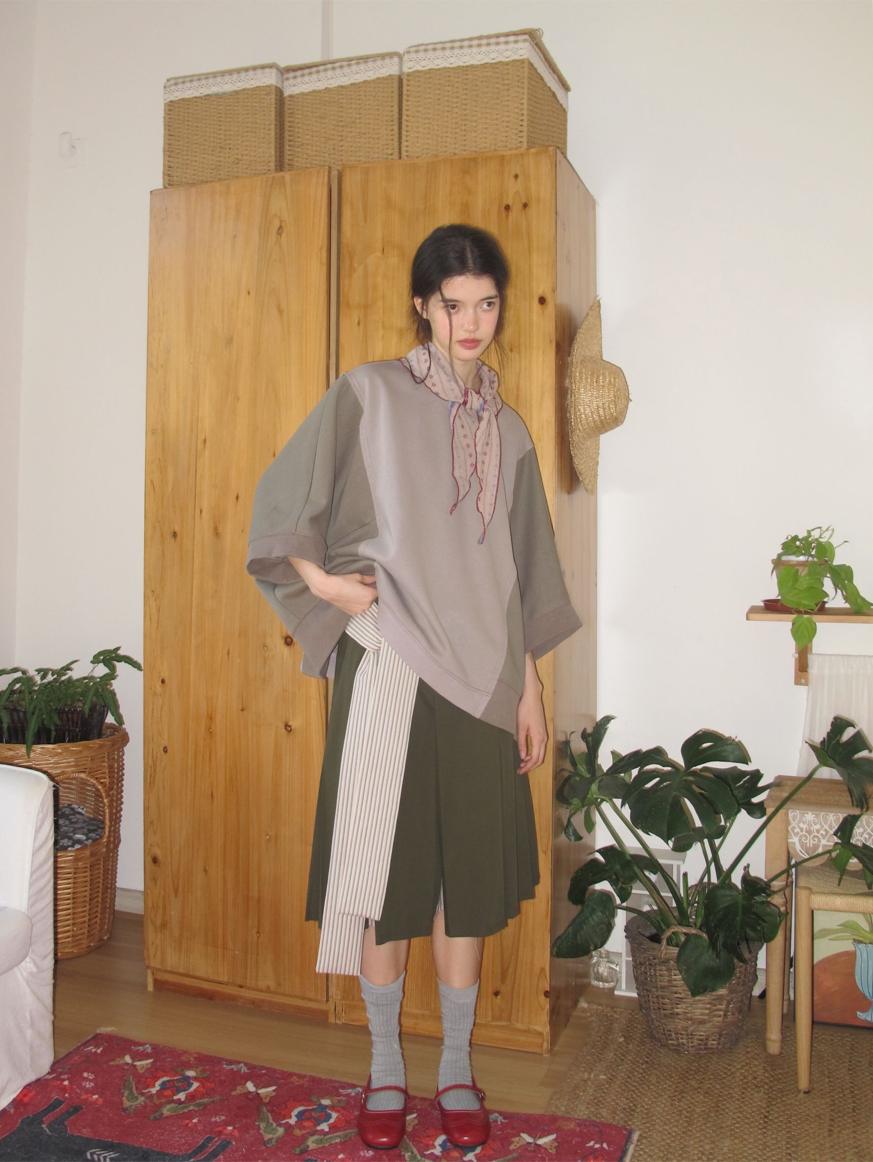 Patched Skirt