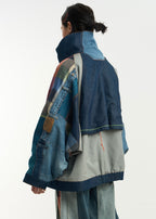 Patched Denim Jacket