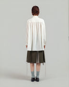 Cord Embroidered Shirt Dress