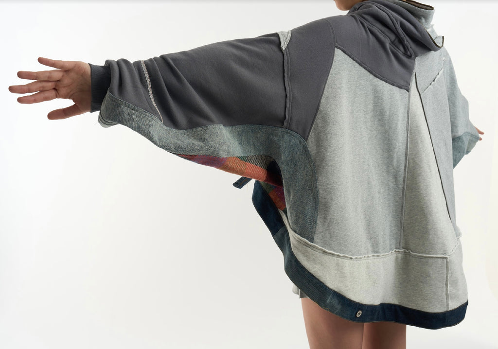 Patched Jersey Hoodie