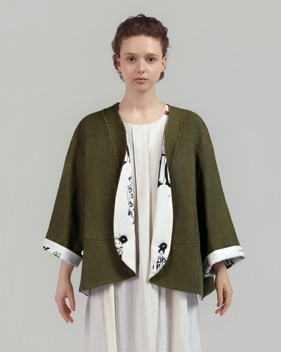 Natural Plant-dyed Oversized Jacket
