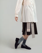 Cord Embroidered Shirt Dress